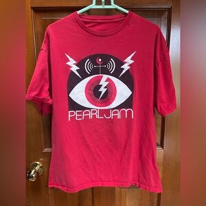 Red Pearl Jam Graphic T-Shirt
